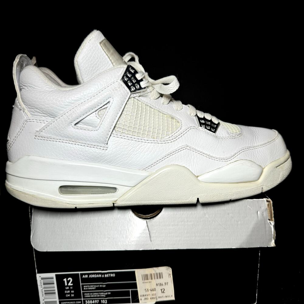 Size 12 - Nike Air Jordan 4 Retro Pure Money 2006 Men's Shoes